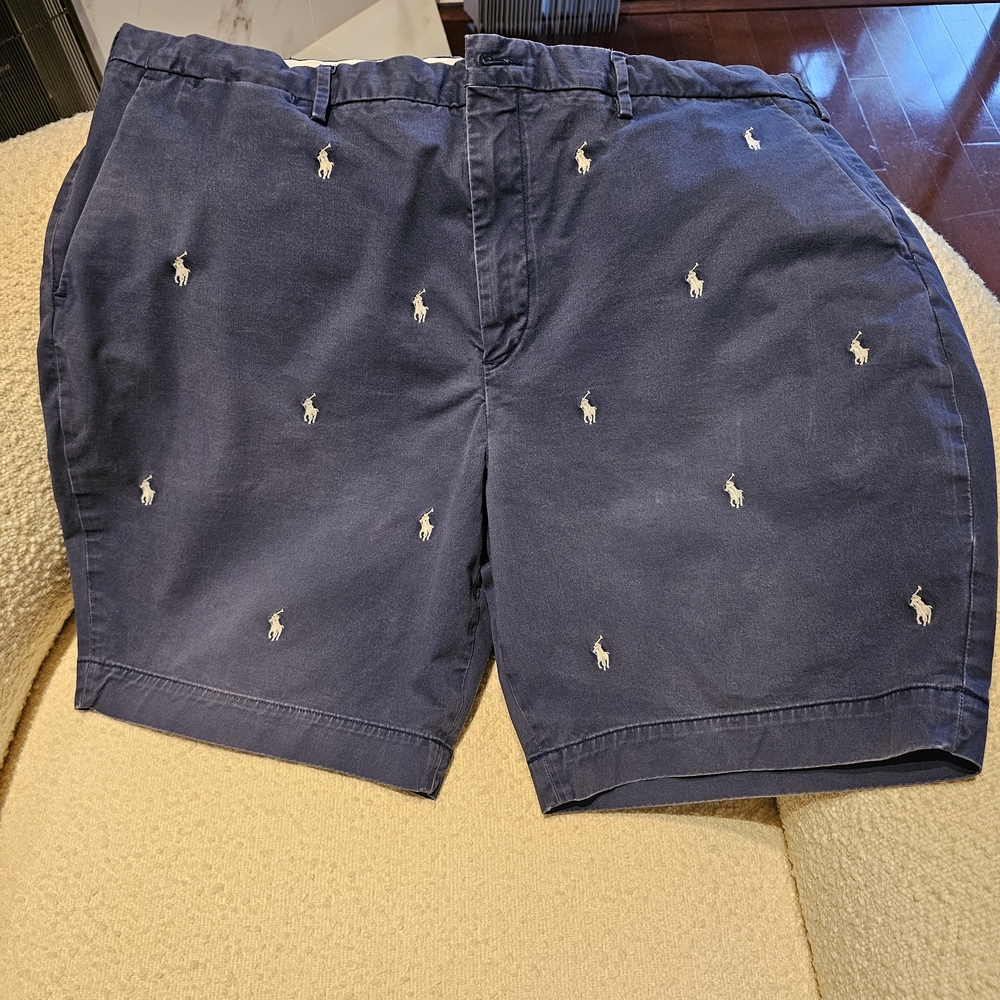 $99 Polo Ralph Lauren Men's Blue Embroidered Stretch Classic Fit Size 42